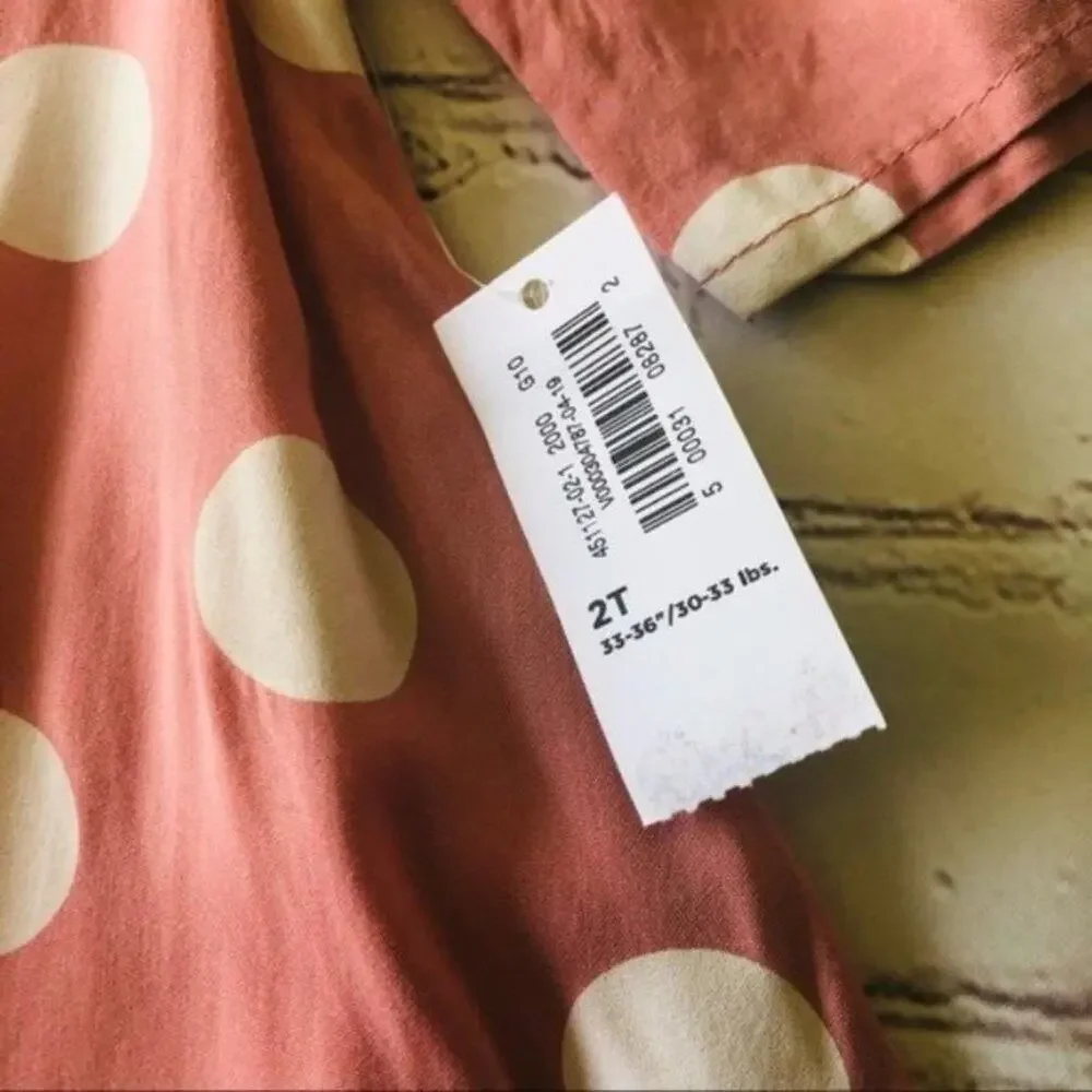 Old Navy Girls Polka Dot Print Swing Dress Sz 2T